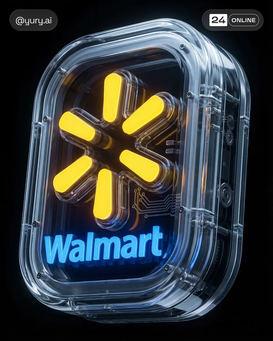 Futuristic transparent logo device with neon circuitry, gears, and premium… — AI-generated example 5 of 5