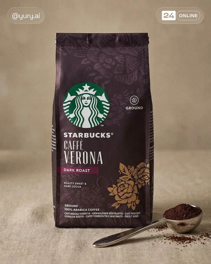 Premium coffee and café scenes with editorial lifestyle and commercial product… — AI-generated example 4 of 5