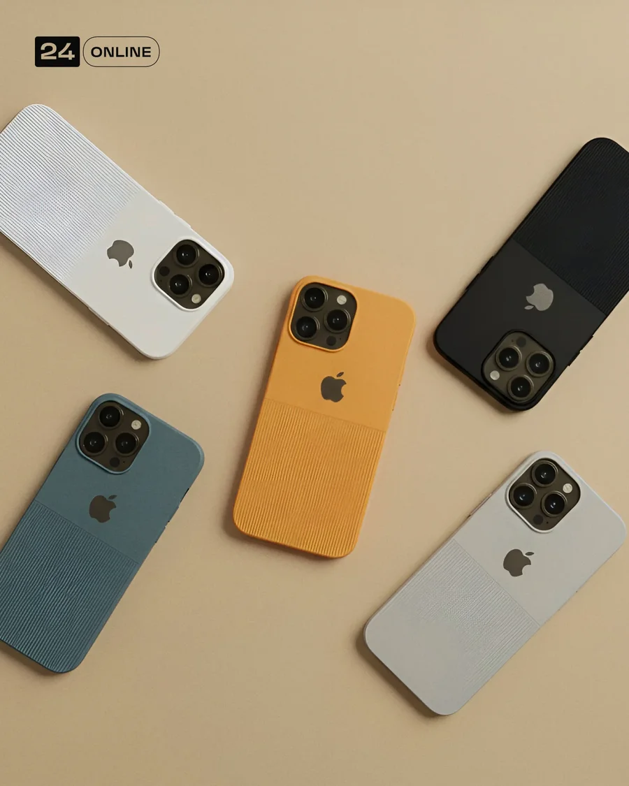 Minimal beige editorial photography of modern smartphone cases in refined… — AI-generated example 5 of 5