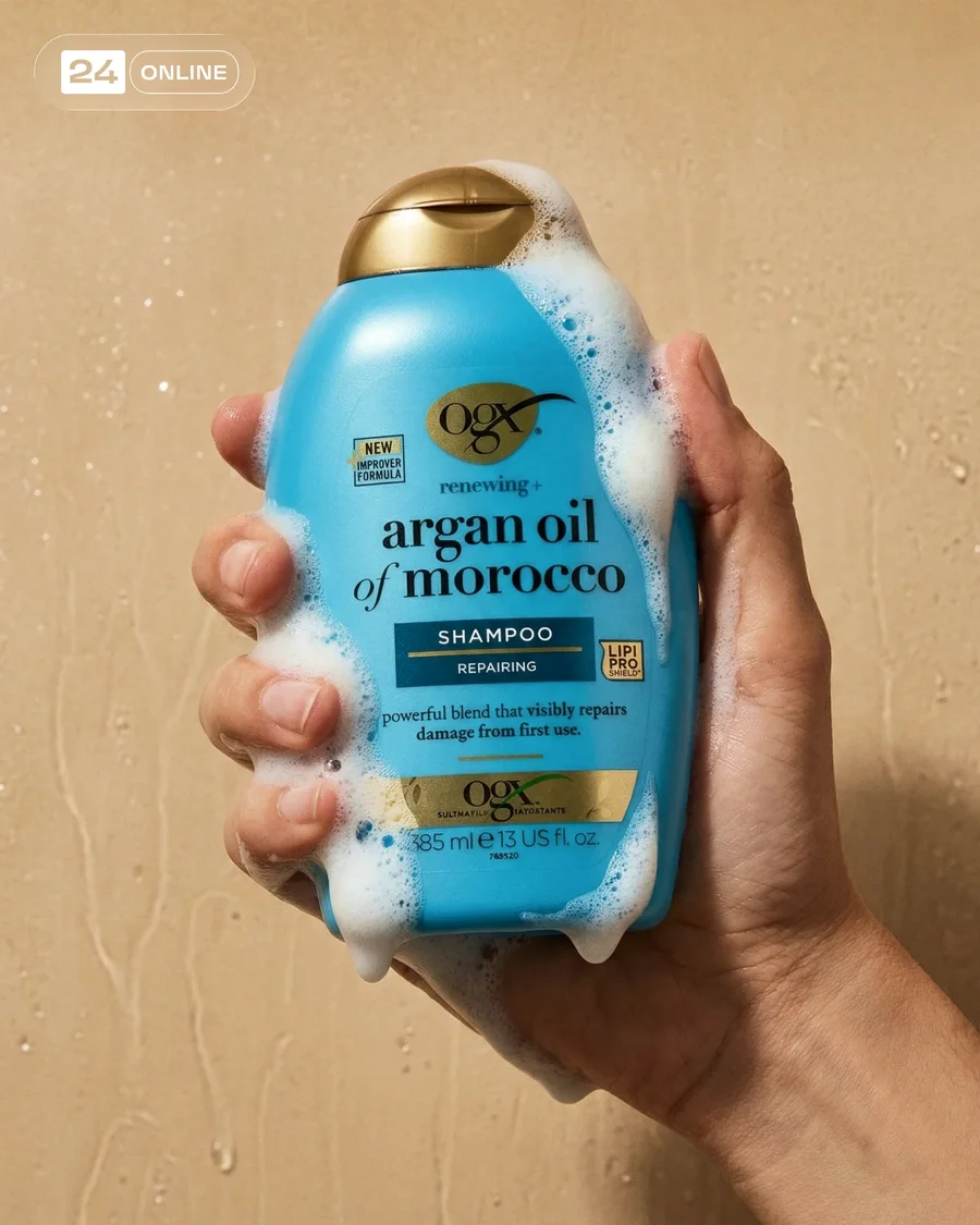 Premium shampoo and skincare product shots with foam, hands, and botanical spa… — AI-generated example 4 of 4