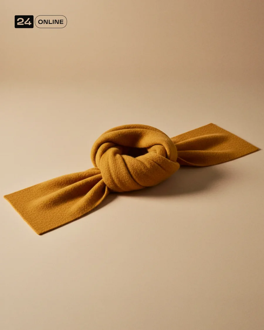 Minimalist editorial wool scarves styled as luxurious winter fashion… — AI-generated example 4 of 5