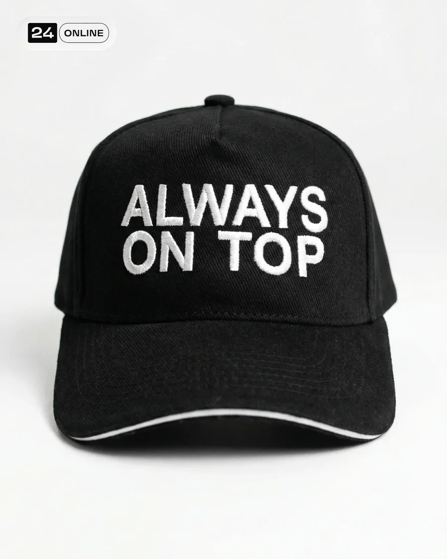Luxury editorial scarlet baseball cap and matching hoodie in clean high-fashion… — AI-generated example 5 of 6