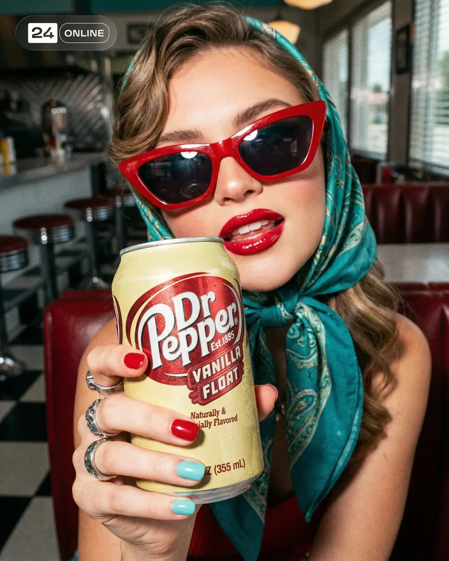 Bold editorial lifestyle shots featuring colorful canned energy drinks and… — AI-generated example 2 of 4