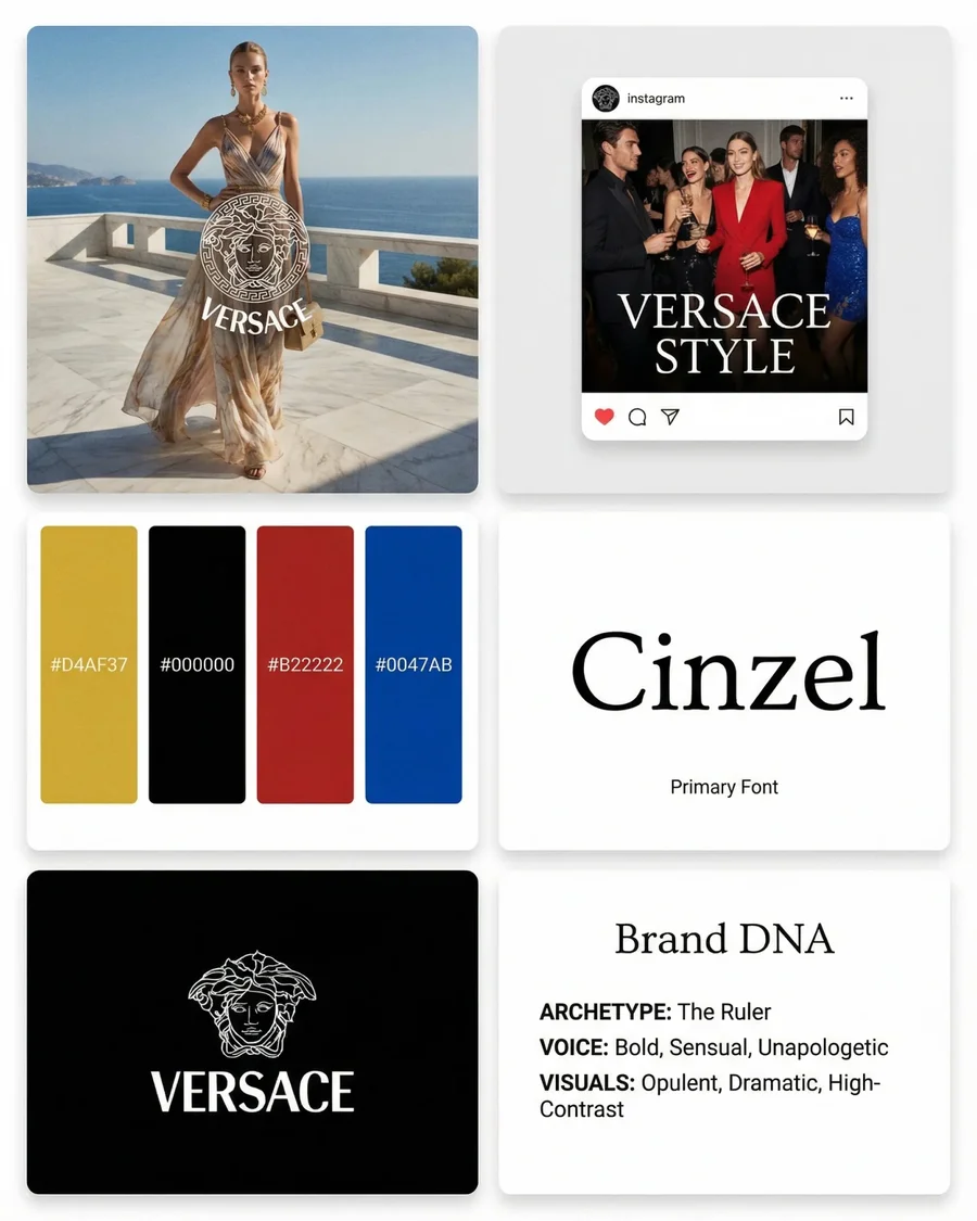 Luxury handbag brand identity board with cinematic photography and refined… — AI-generated example 3 of 5