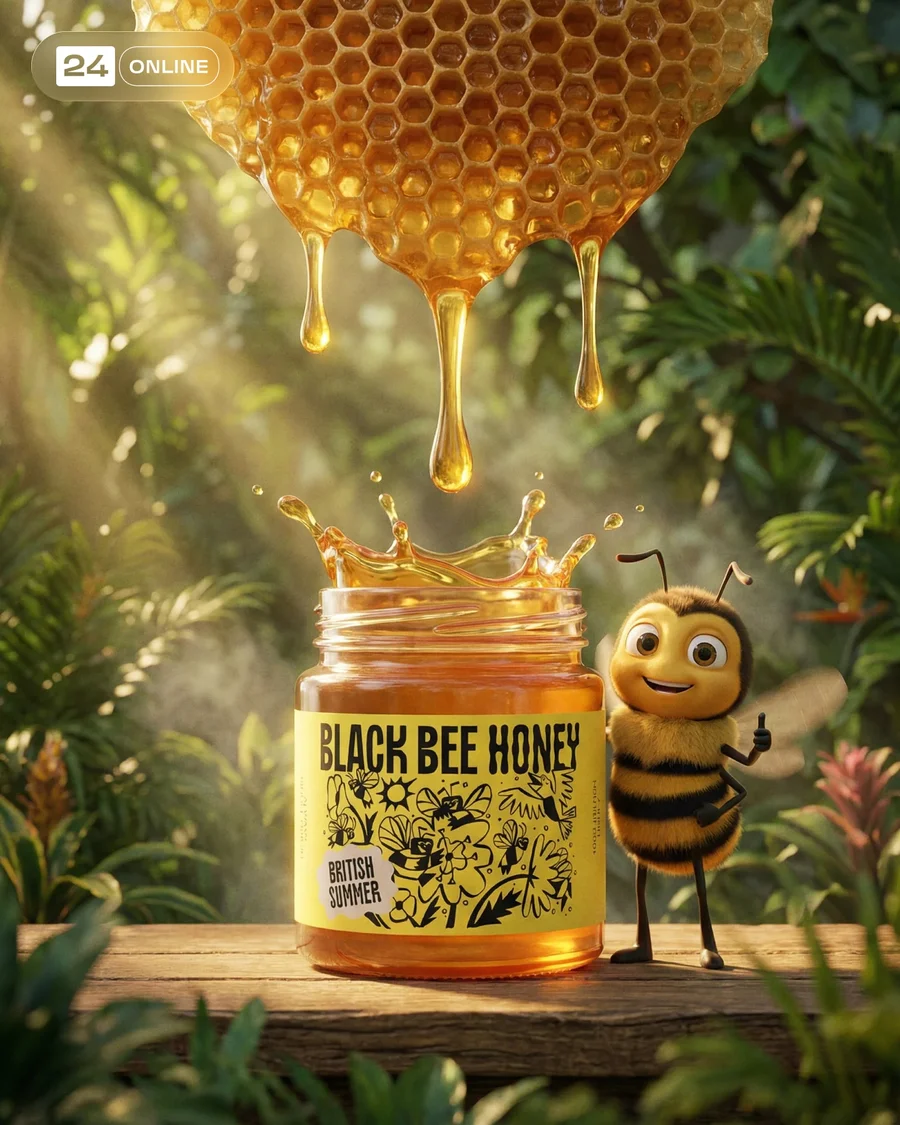 Premium honey jar photography with warm natural lifestyle and luxury editorial… — AI-generated example 5 of 5