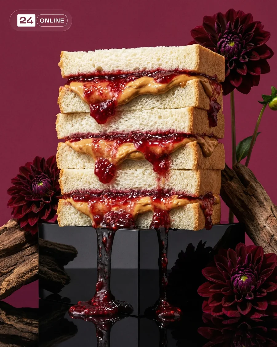 Moody surreal commercial still lifes with glossy drips, chrome props, and bold… — AI-generated example 4 of 6
