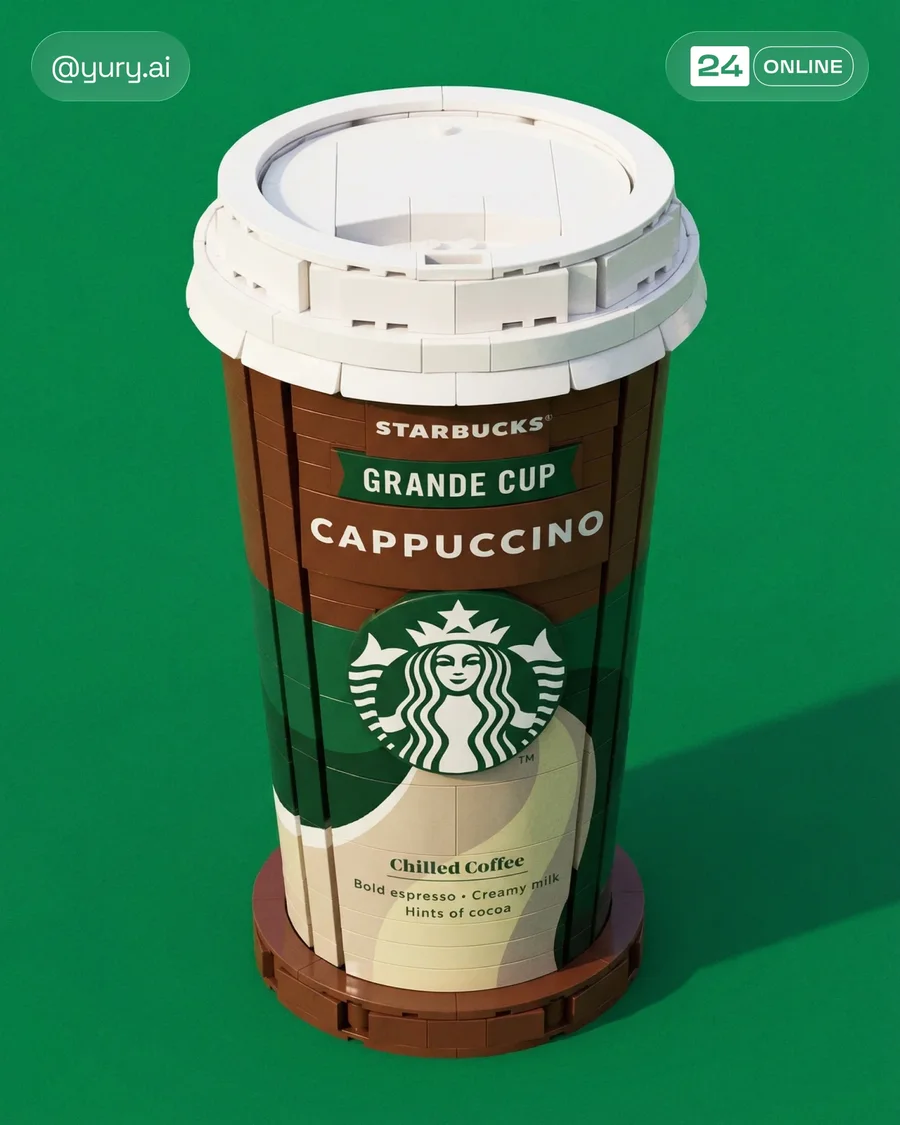 Ultra-realistic LEGO brick recreation of products in clean studio photography… — AI-generated example 4 of 4