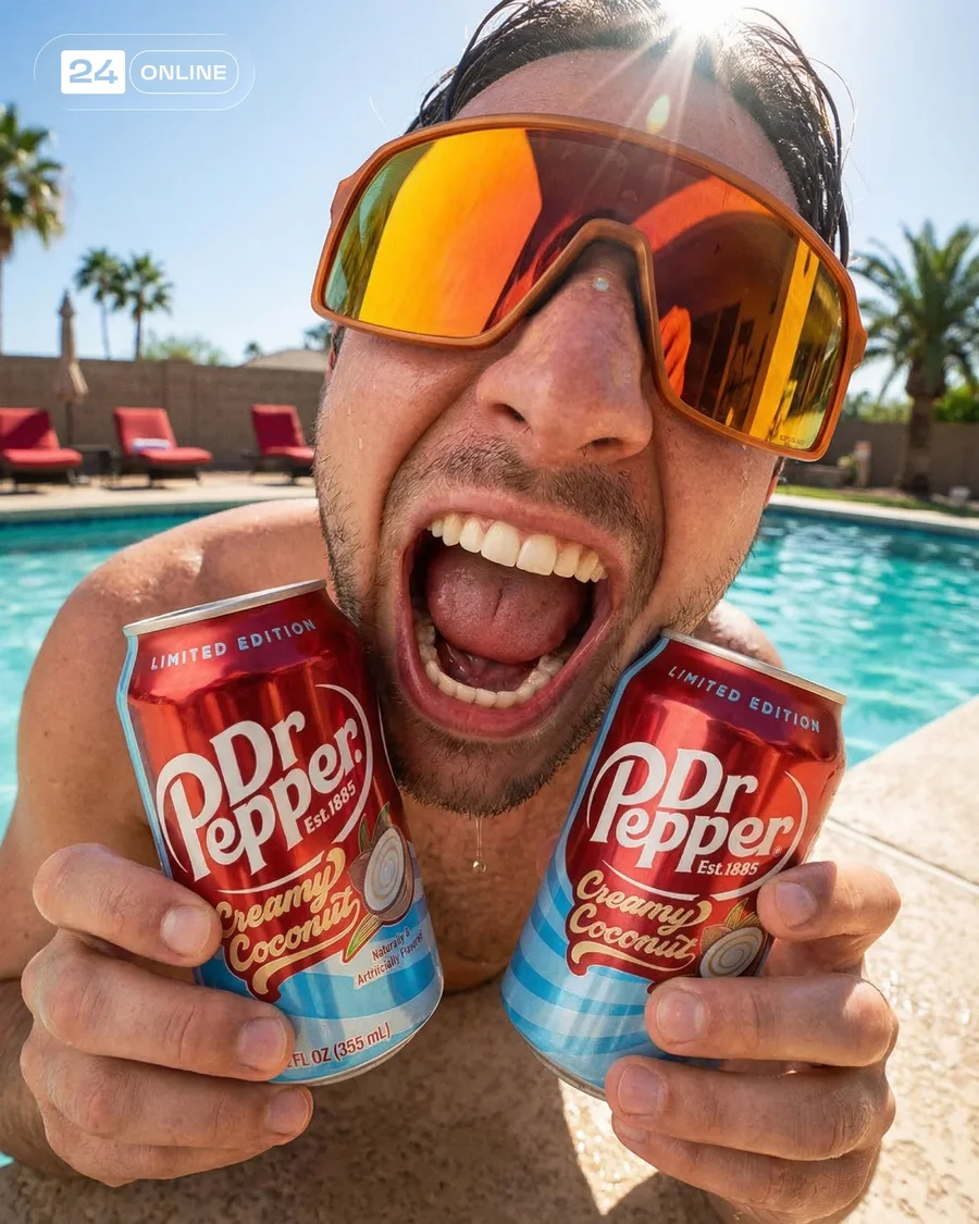 Hyper-realistic lifestyle soda can photography with vibrant candid portraits… — AI-generated example 3 of 4