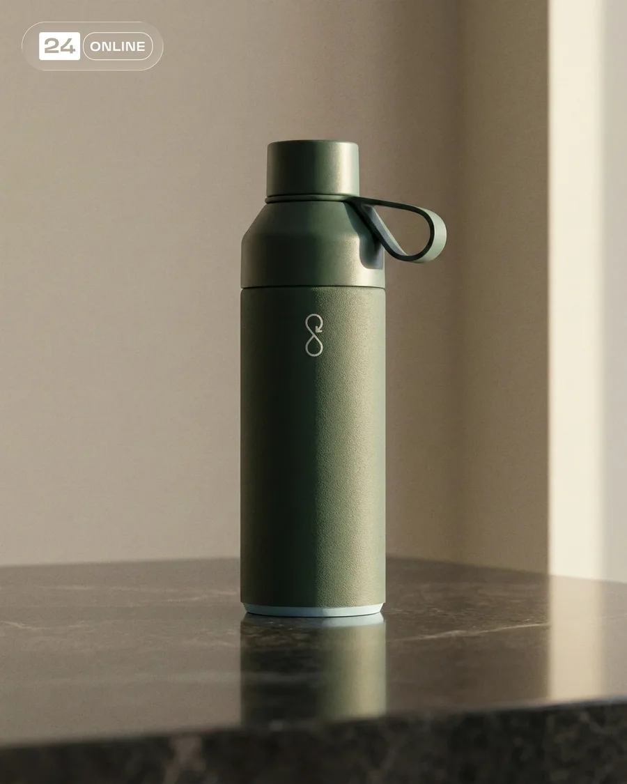 Minimalist luxury bottle photography with natural light, stone textures, and… — AI-generated example 3 of 4