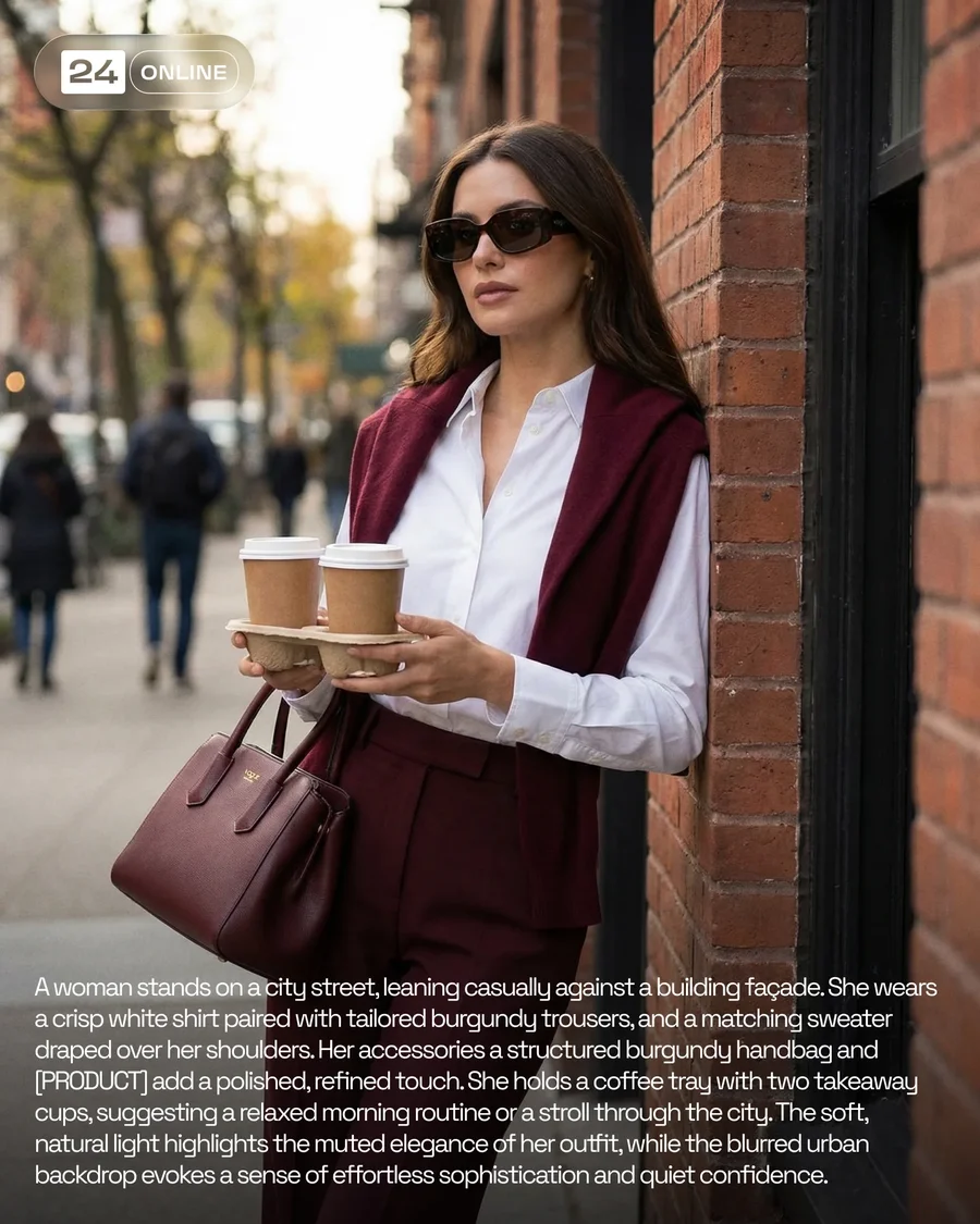 Minimalist women’s fashion portraits featuring elegant contemporary accessories… — AI-generated example 3 of 4