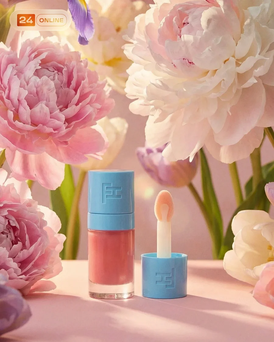 Romantic pastel beauty products with floral styling, soft light, and luxury… — AI-generated example 3 of 5