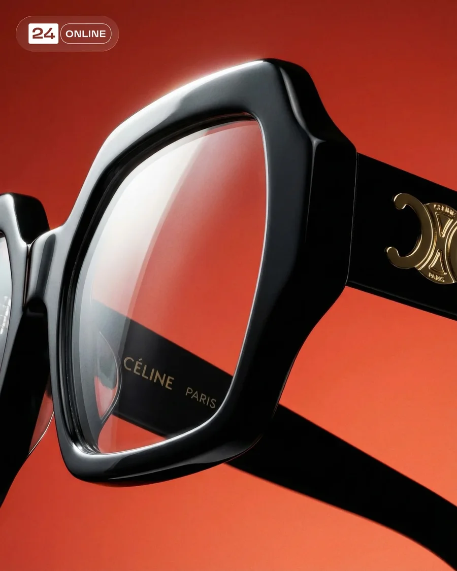 Luxury eyewear campaign with red gradients, reflective surfaces, cinematic… — AI-generated example 2 of 6