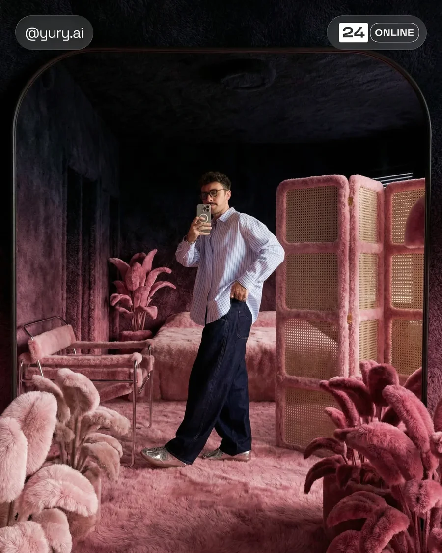 Hyper-realistic editorial fashion portraits with contemporary outfits in… — AI-generated example 2 of 4