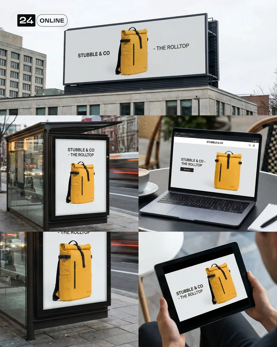 Minimalist waterproof backpack in clean ecommerce, lifestyle, and premium… — AI-generated example 2 of 5
