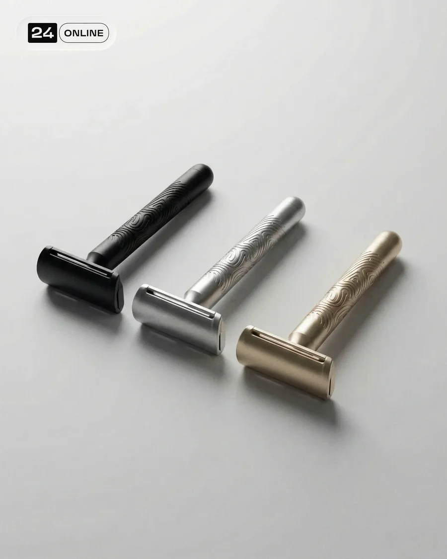 Minimalist premium shaving razor photography with refined masculine grooming… — AI-generated example 4 of 6