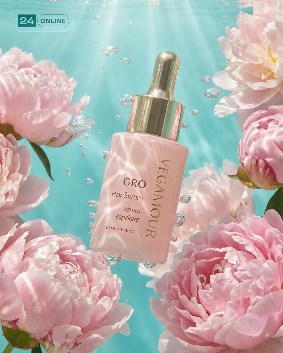 Pastel floral luxury beauty product photography with clean editorial… — AI-generated example 2 of 5