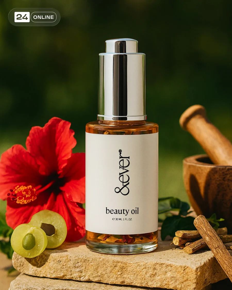 Premium Ayurvedic bottle product photography with earthy natural ingredients… — AI-generated example 2 of 2