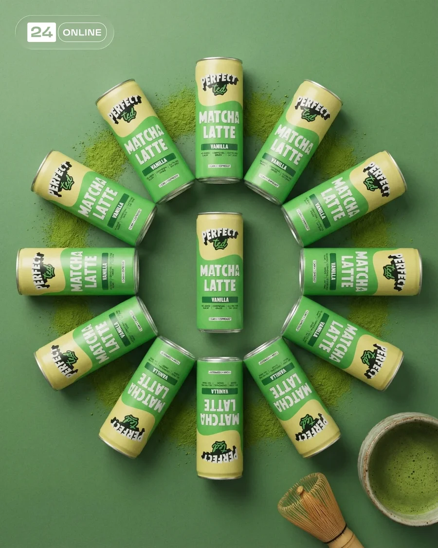 Premium matcha bottle photography with serene wellness styling and moody… — AI-generated example 5 of 5