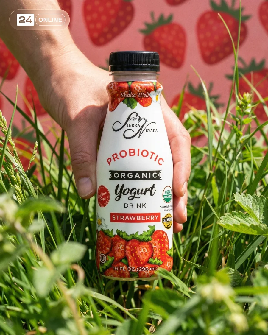 Premium beverage product photography with fresh ingredients, lifestyle hands… — AI-generated example 4 of 5