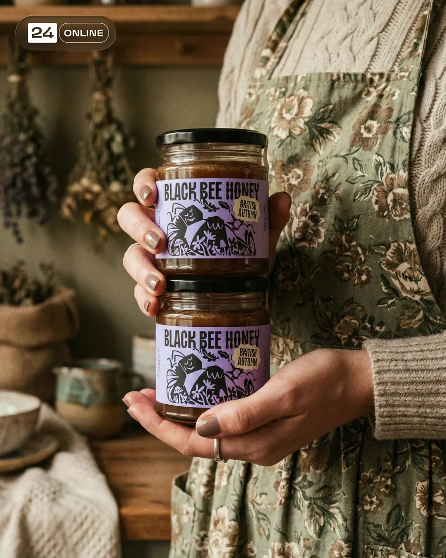 Premium honey jar photography with warm natural lifestyle and luxury editorial… — AI-generated example 2 of 5