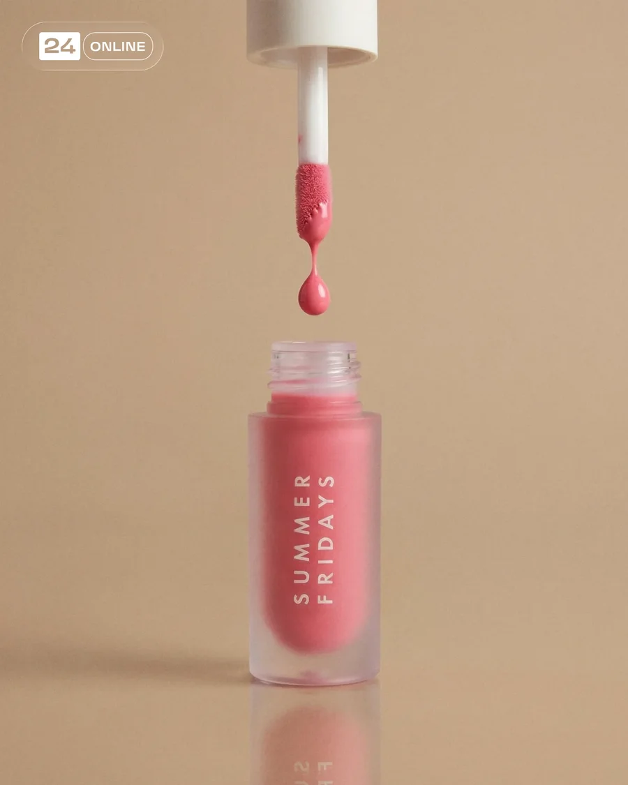 Hyper-realistic editorial lip gloss beauty shots with warm neutral studio… — AI-generated example 3 of 5