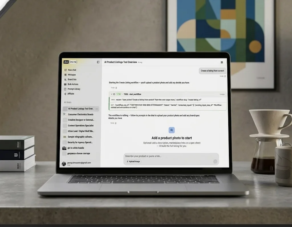AI Product Listings interface preview