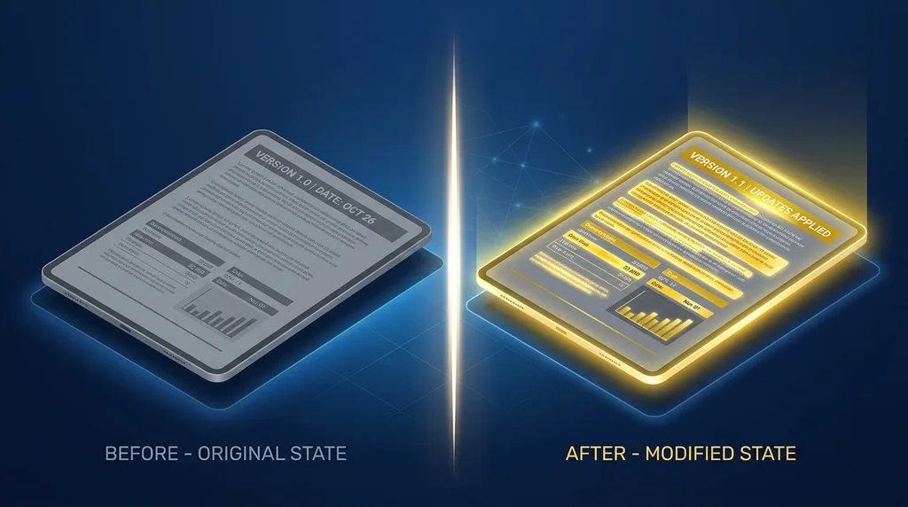 Visual Change Log Diff