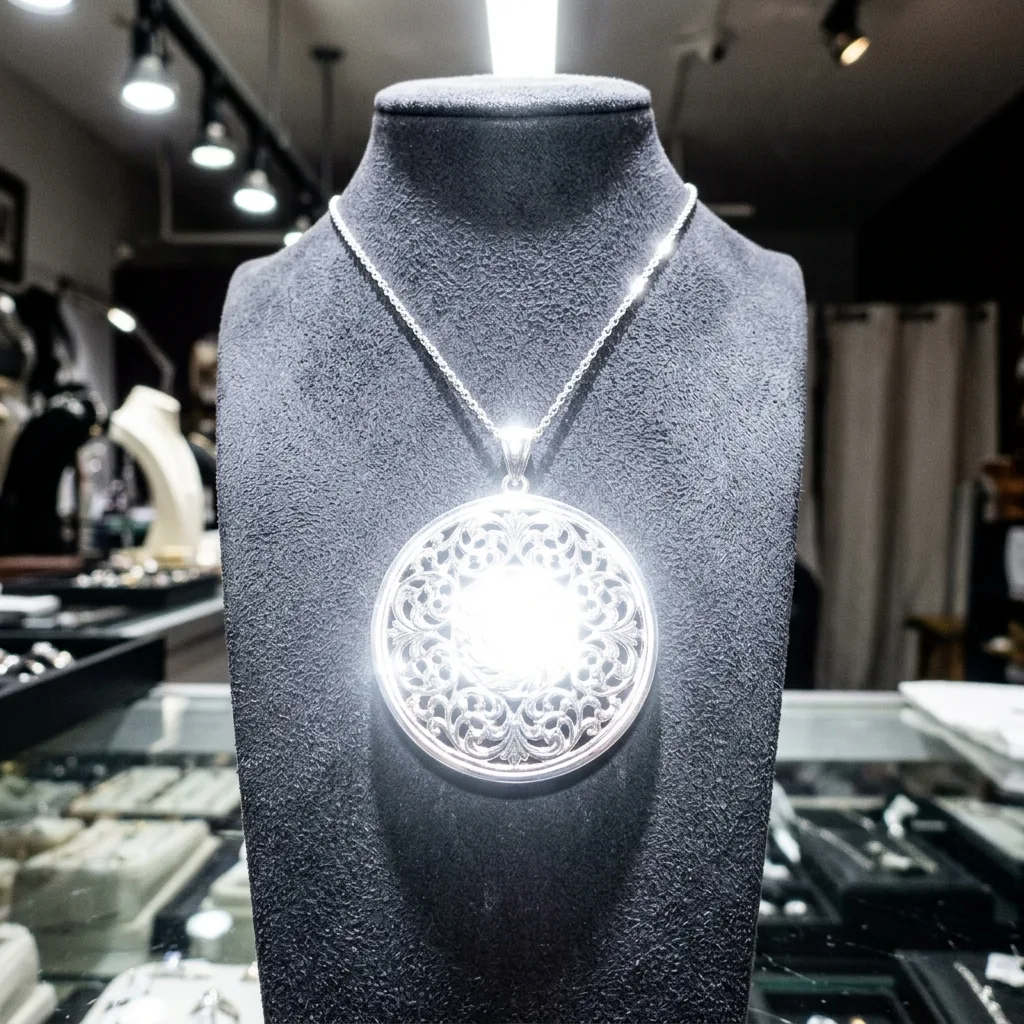 Jewelry with harsh glare and hot spots