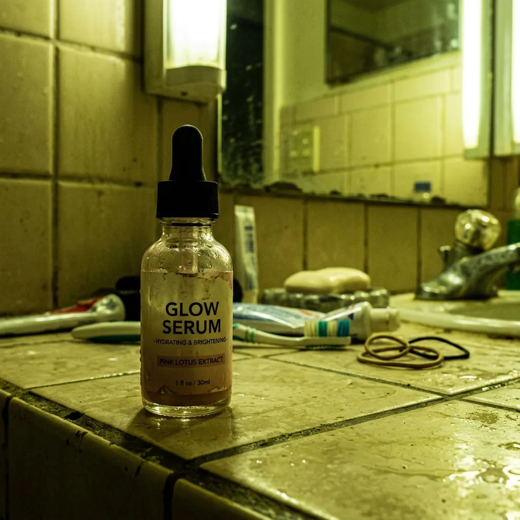Beauty product with yellowish color cast