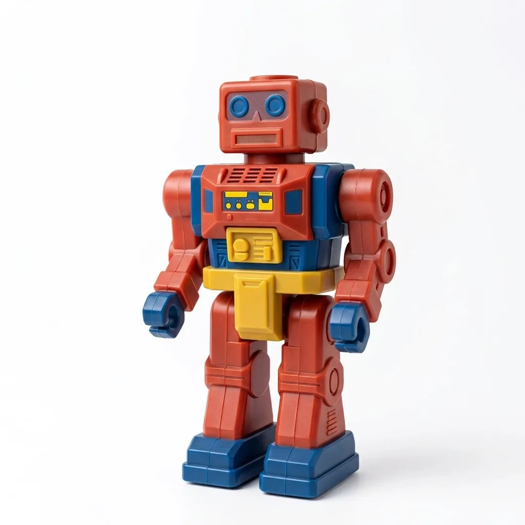 Bright, sharp toy on a pure white background