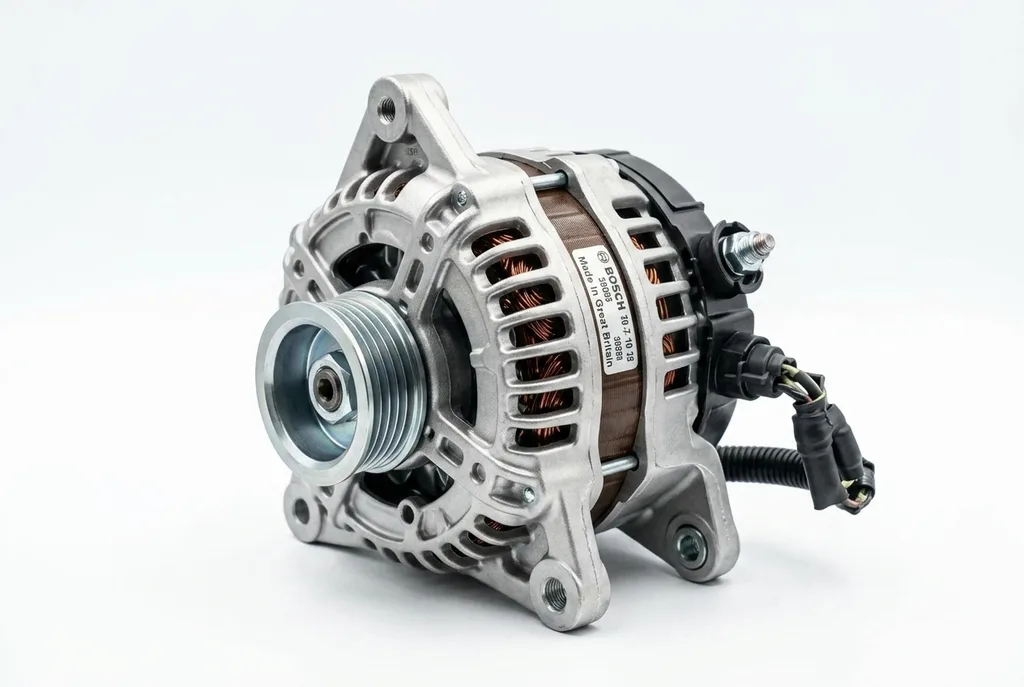 24.online AI-generated listing with studio photo and spec infographic for brake disc