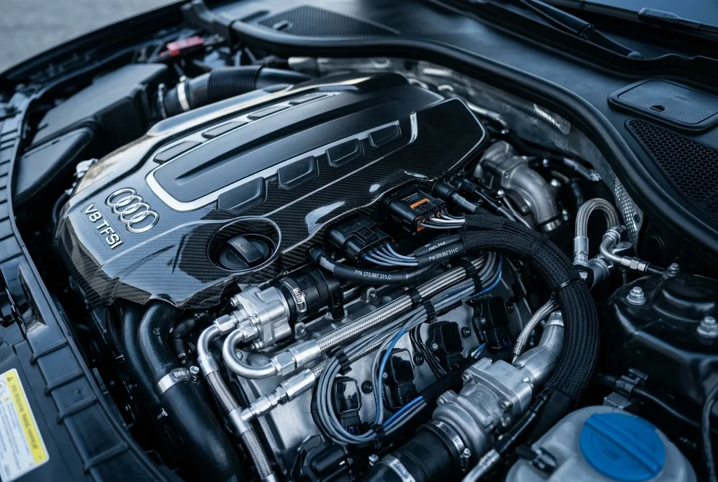 24.online fitment builder showing year make model trim engine selection