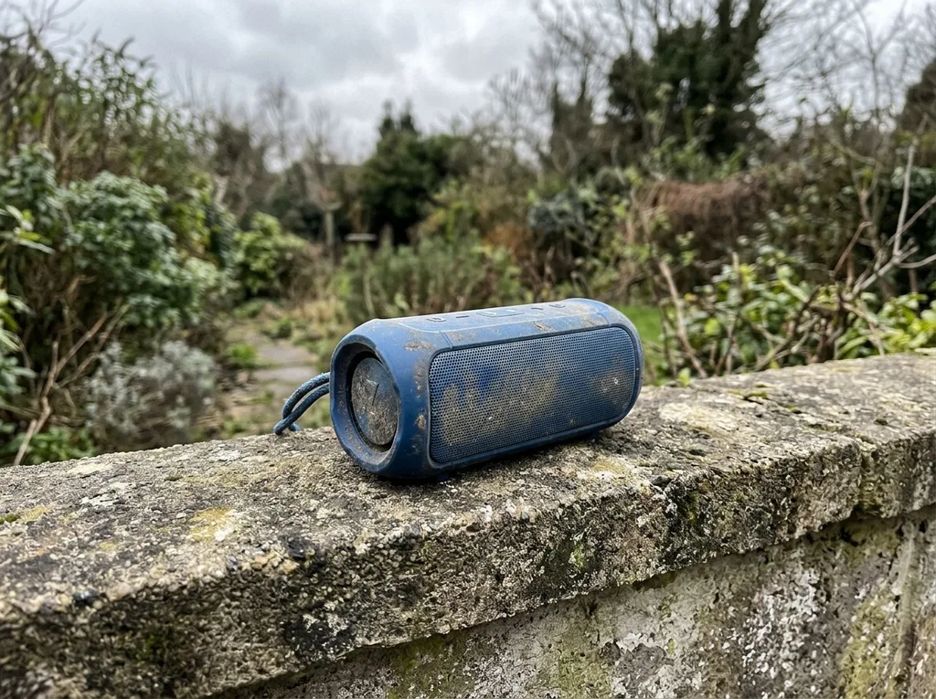 Bluetooth speaker listing before optimization missing battery and button info